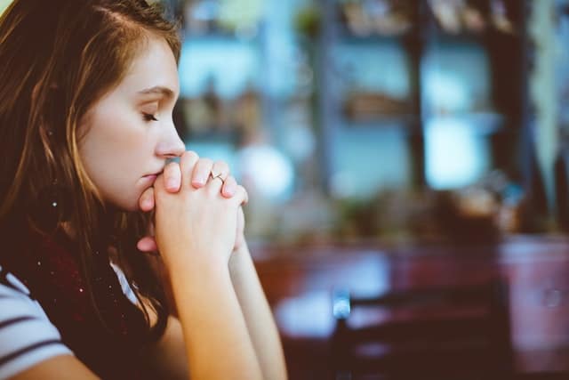 anxious person