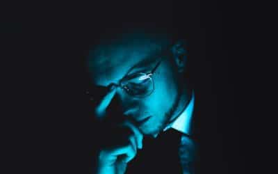 man pondering