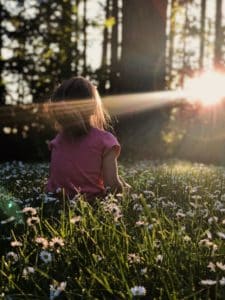 child with sun