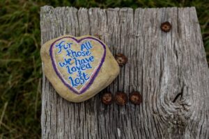 rock with words on it